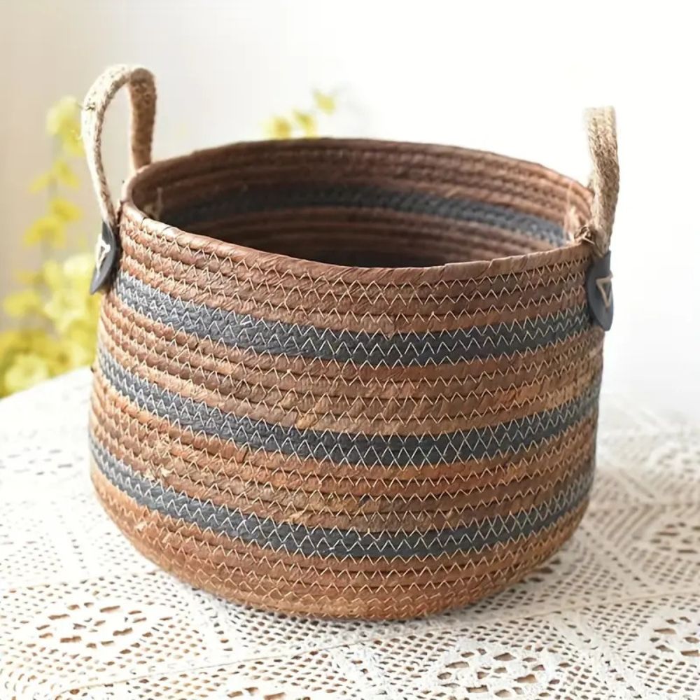 BowLift | Eco Straw Woven Storage Basket