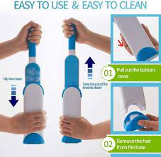 BowLift | FurAway Pro | Double-sided pet hair remover with self-cleaning base for effortless cleaning