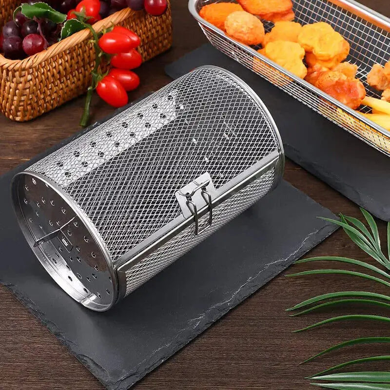 BowLift | Stainless Steel Redating Basket for the Grill – Even & Effortless Cooking