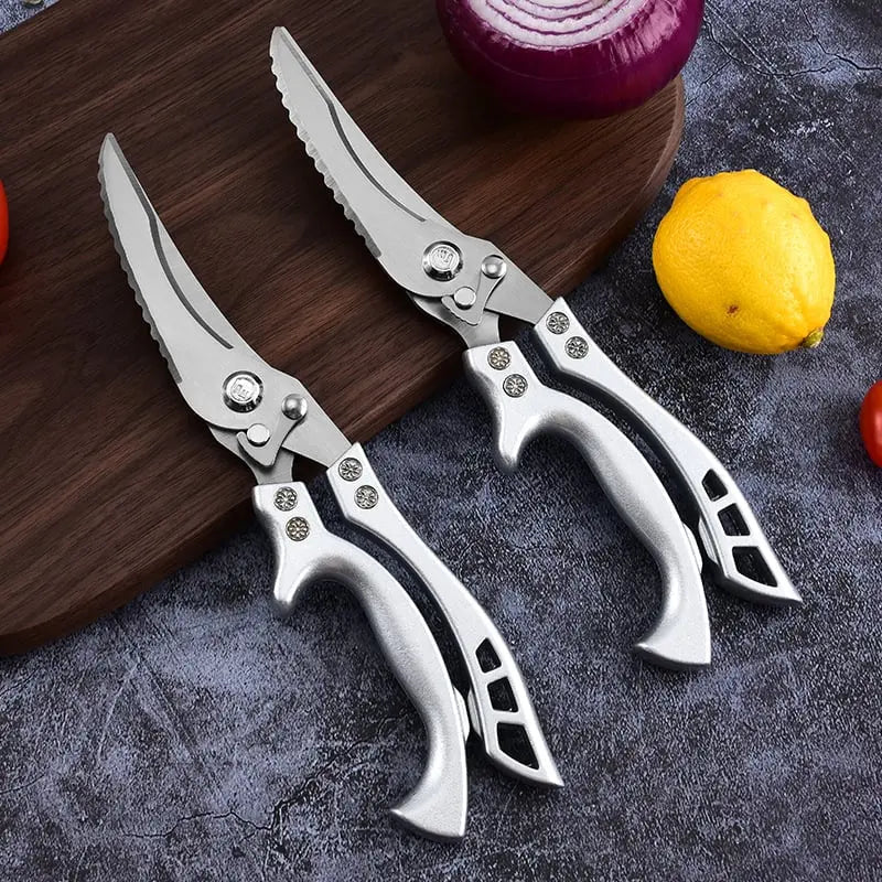 BowLift | Stainless Steel Poultry Shears Extra Strong – Cuts Bones, Meat & Fish