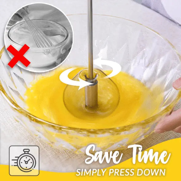 BowLift | Stainless Steel Hand Whisk – Quick Mixing Without Electricity
