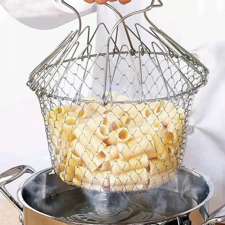 BowLift | Stainless Steel Cooking Basket with Handles – Easy Draining & Serving
