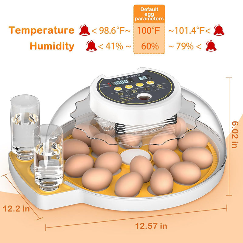 BowLift | 18 Egg incubator with automatic Egg turning and humidity control Incubator for chicken Eggs for Hatching Chickens
