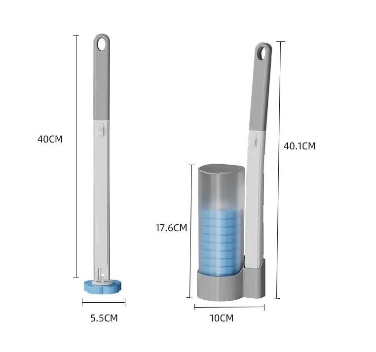 BowLift | Disposable toilet cleaner with 18 brush heads