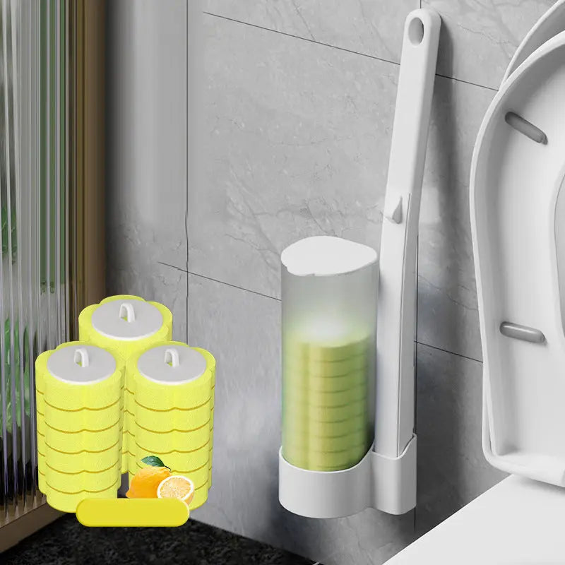 BowLift | Disposable toilet cleaner with 18 brush heads