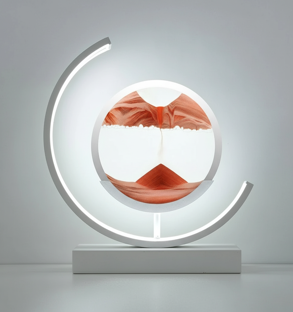 DuneGlow Table Lamp – Handmade Ambient Lamp with Soothing Light and Modern Design | Bowlift