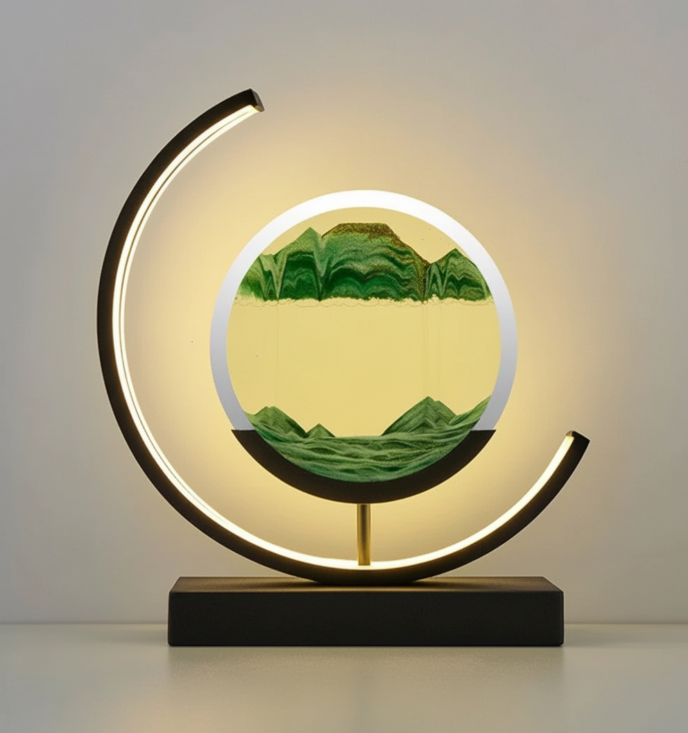 BowLift | DuneGlow Table Lamp – Handmade Mood Lamp with Soothing Light and Modern Design