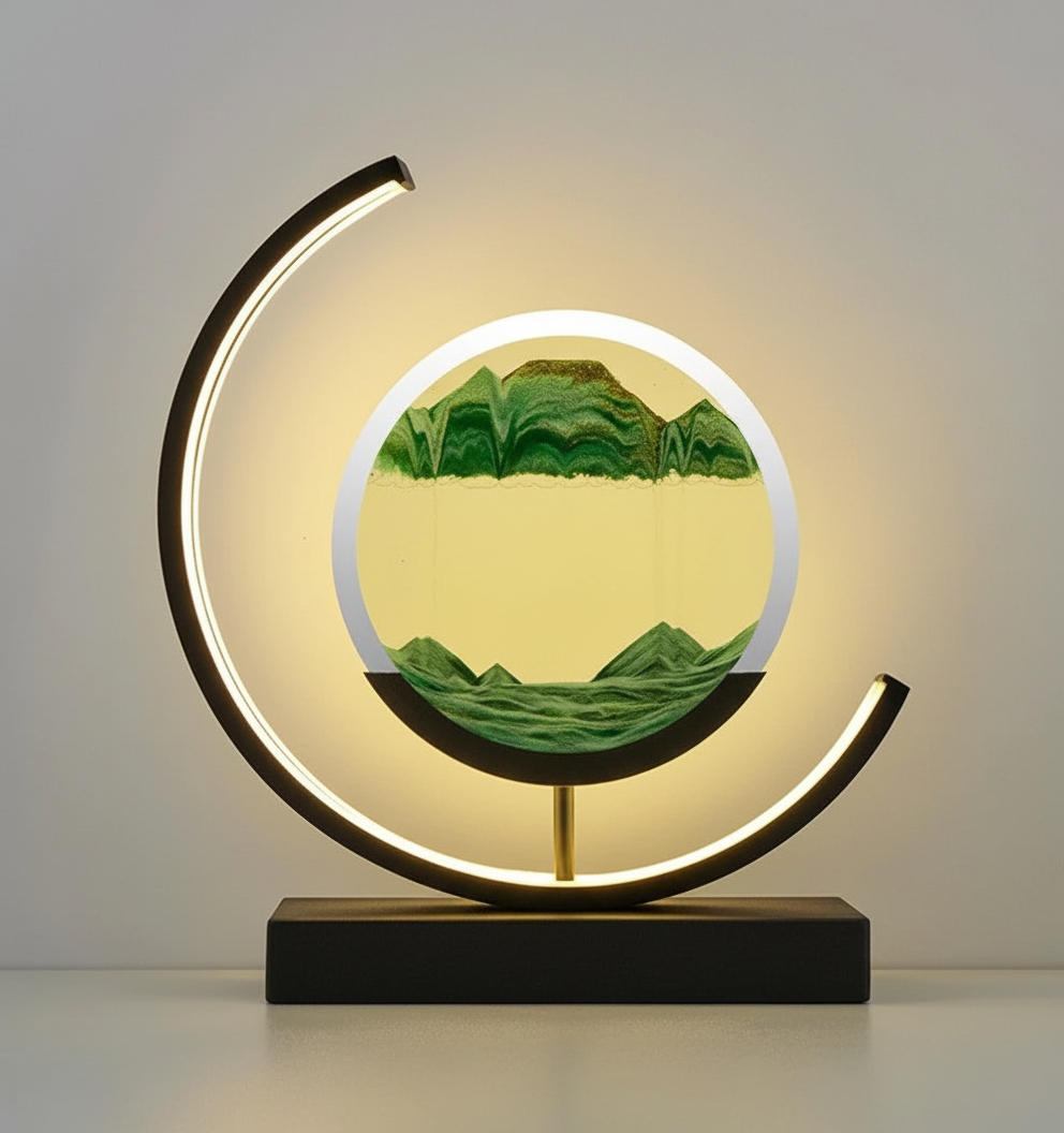 BowLift | DuneGlow Table Lamp – Handmade Mood Lamp with Soothing Light and Modern Design
