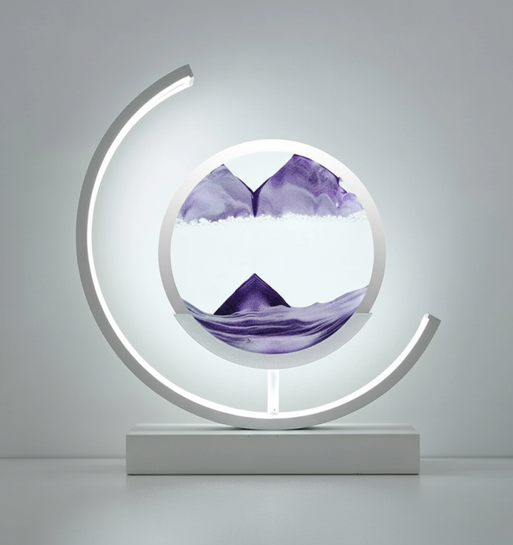 DuneGlow Table Lamp – Handmade Ambient Lamp with Soothing Light and Modern Design | Bowlift