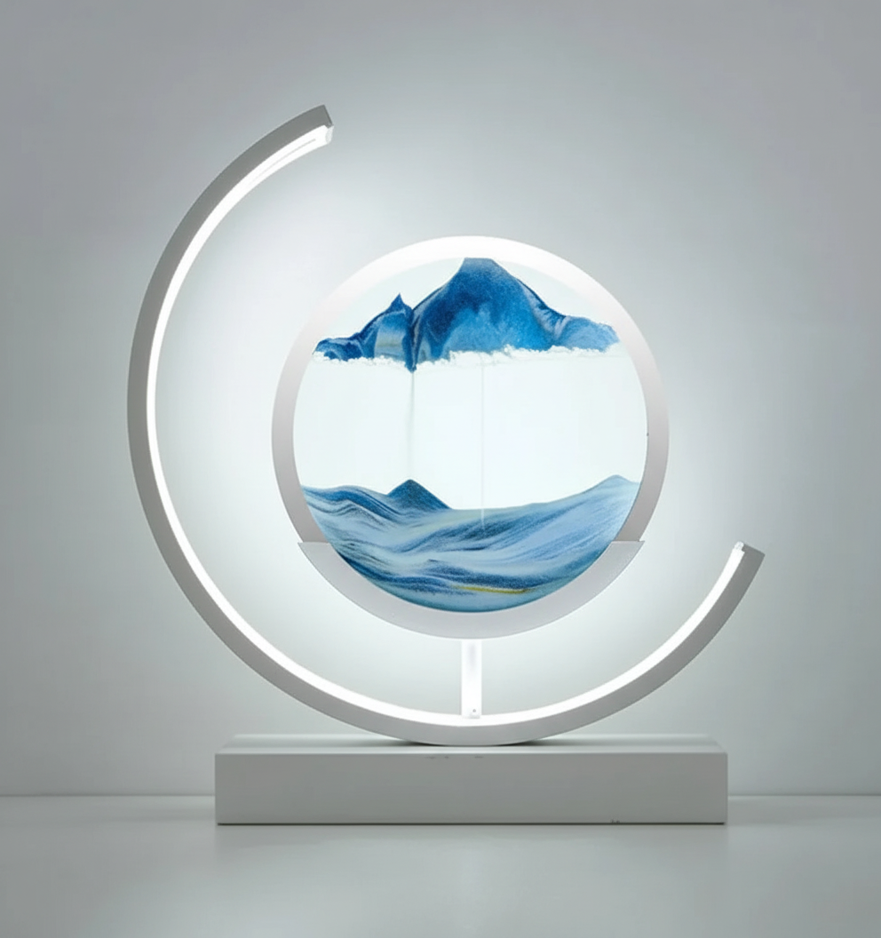 BowLift | DuneGlow Table Lamp – Handmade Mood Lamp with Soothing Light and Modern Design