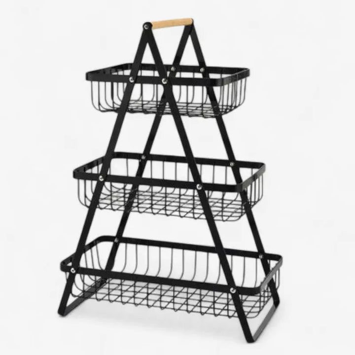 Storage basket with carrying handle & bead decoration | Bowlift