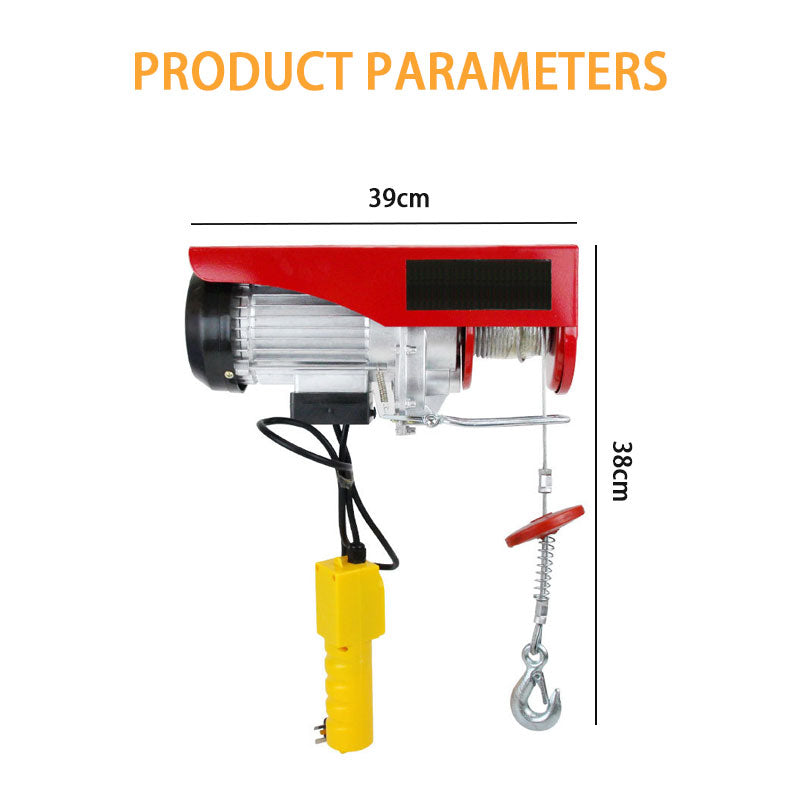 BowLift | Mini Electric Hoist Household Small Crane, Small Wire Rope Electric Hoist, Suitable For Garage Warehouse Factory