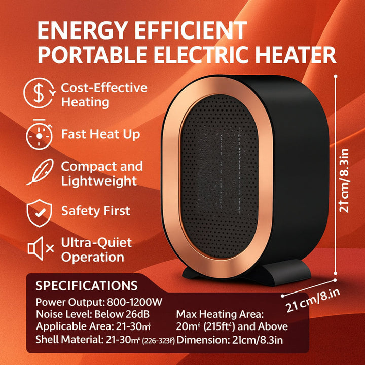 BowLift | Energy Efficient Portable Ceramic Space Heater Home Office