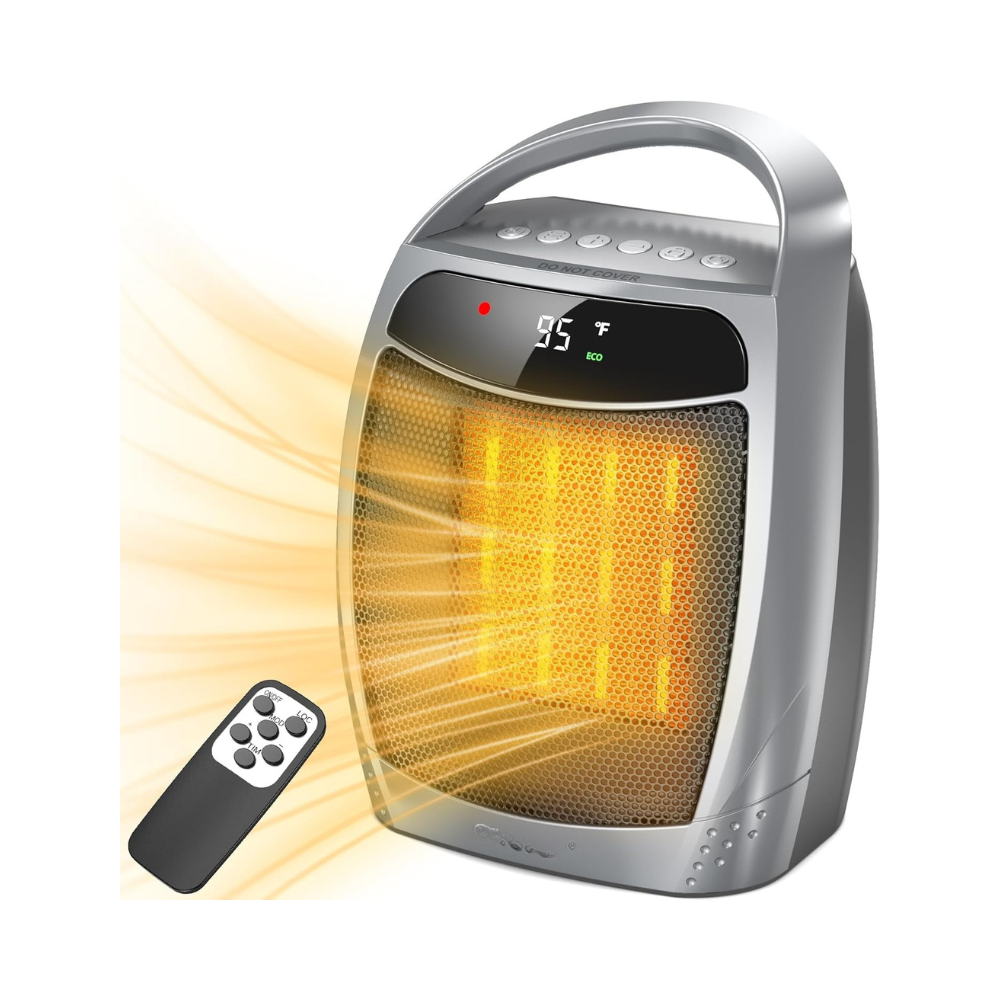 BowLift | Electric Space Heater Portable Ceramic Indoor Heater Remote Control