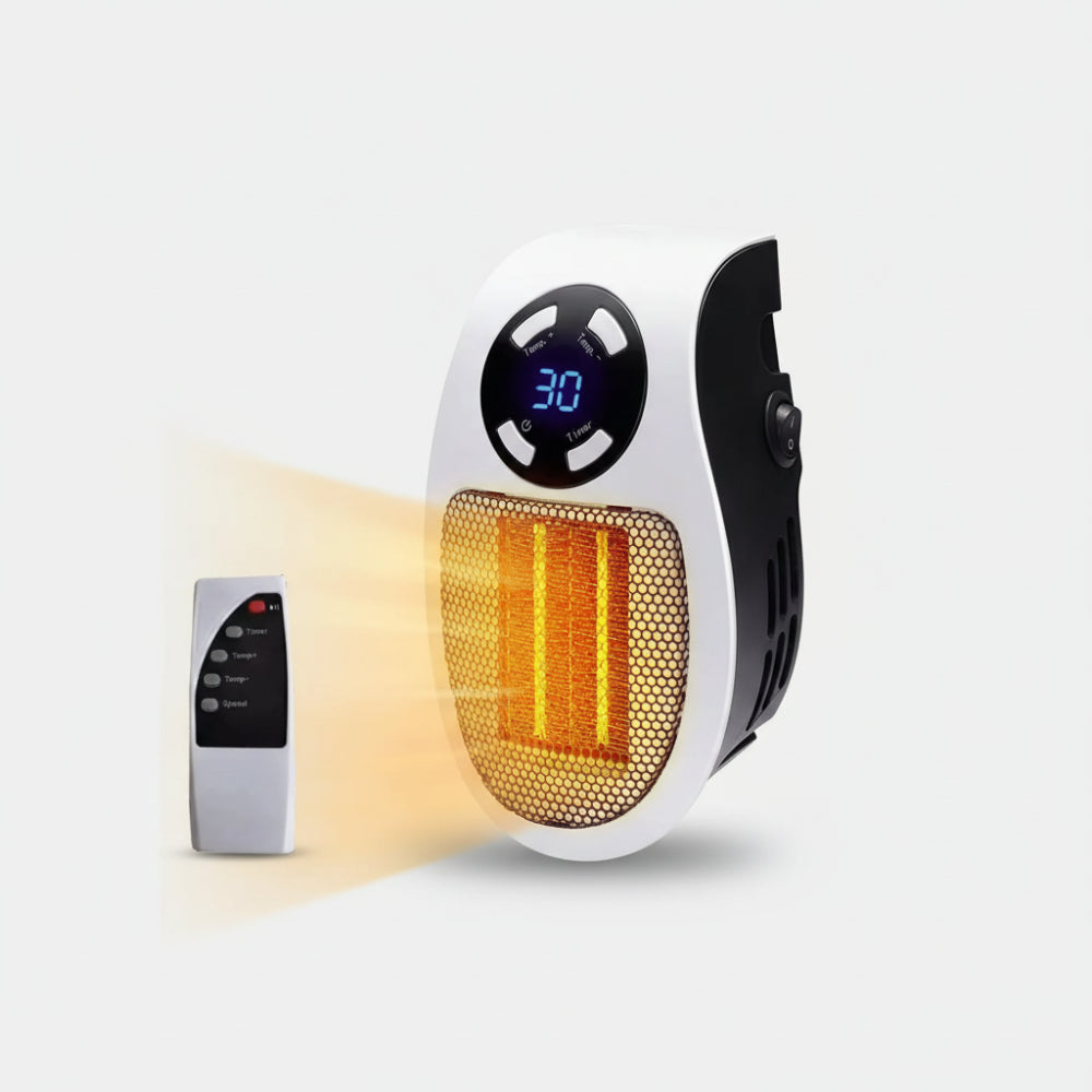 BowLift | Electric Space Heater Plug-In Mini Wall Heater Remote Control