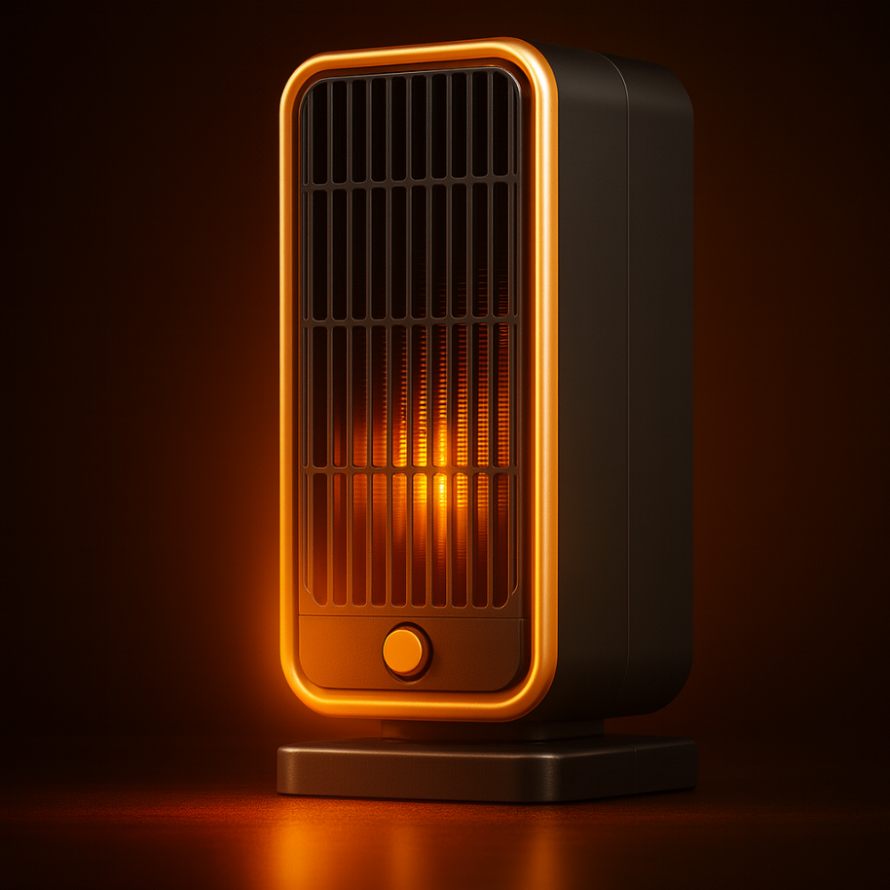 BowLift | Electric Space Heater Portable Ceramic 500W Quiet Square Tip Over Protection