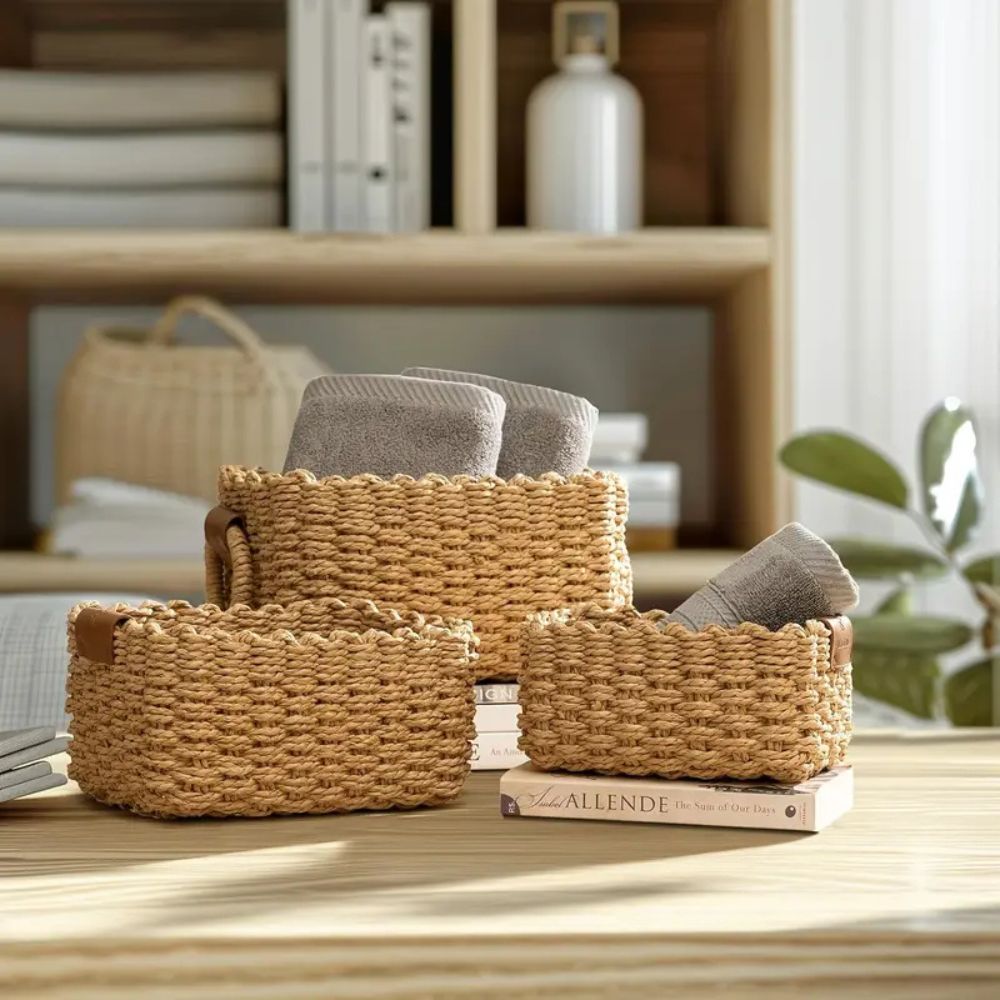 BowLift | Elegant Rattan Weave Basket Set