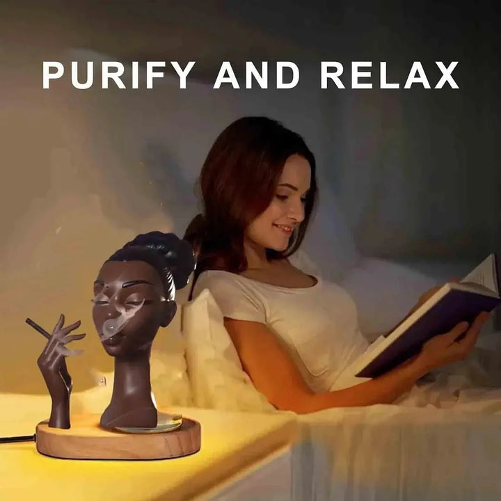 BowLift | Elegant Incense Holder in the Form of a Black Woman's Head