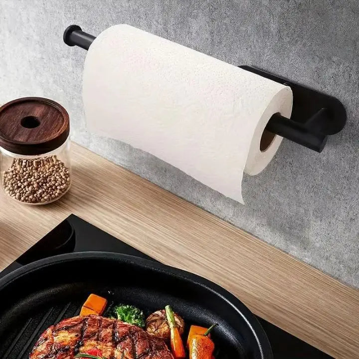 BowLift | Elegant Wall Kitchen Paper Towel Holder – drill-free & space-saving