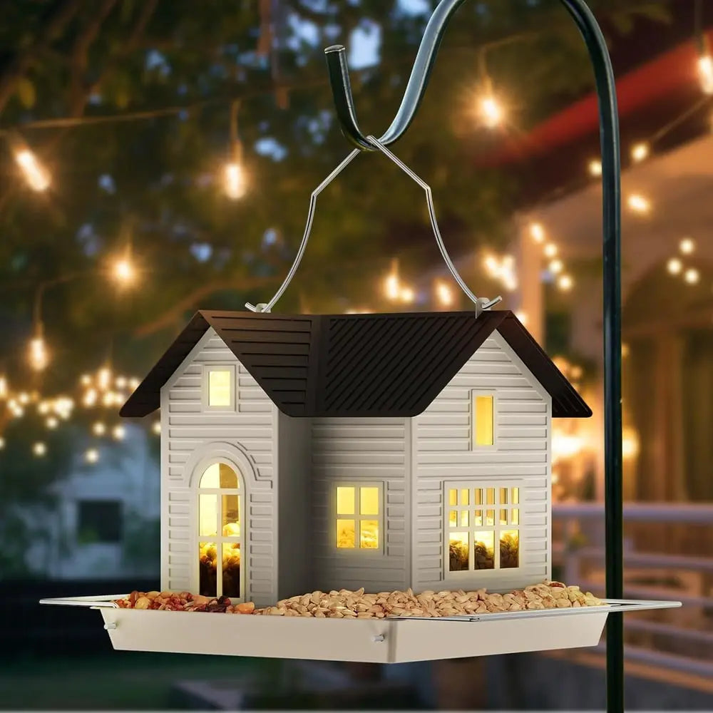 BowLift | Solar-Bird Feeder House with LED Light