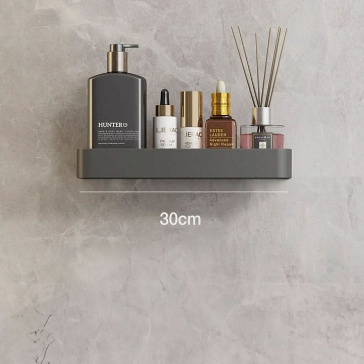 BowLift | Elegant wall shelf for the bathroom with towel rail & drill-free installation