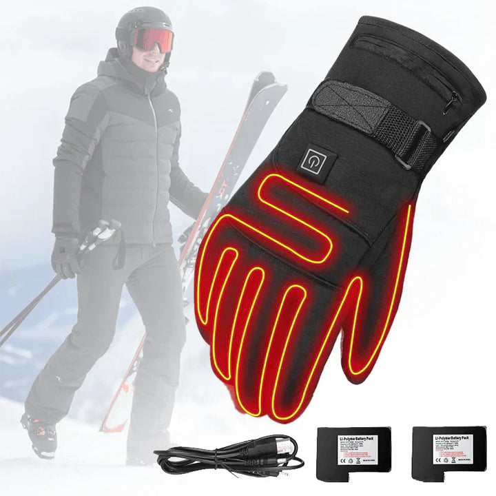 BowLift | ThermoGrip Heated Gloves – Waterproof Unisex Gloves with 3 Heating Levels and Touchscreen Function