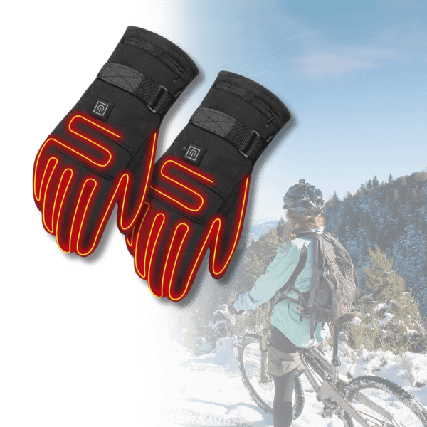 BowLift | ThermoGrip Heated Gloves – Waterproof Unisex Gloves with 3 Heating Levels and Touchscreen Function