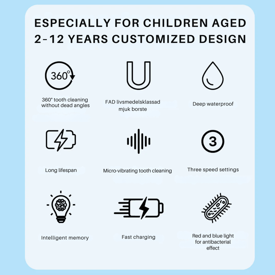 BowLift | Electric Children's Toothbrush with 360° Cleaning