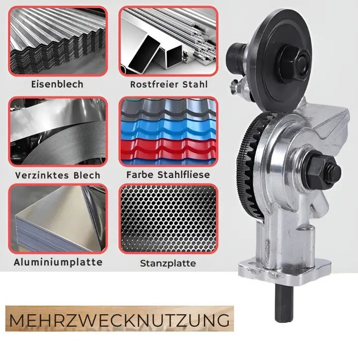BowLift | Metal cutter for drill machines – Cuts precisely sheet metal, aluminum & plastic