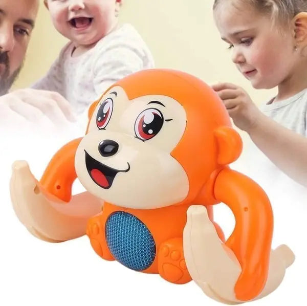 BowLift | Electric Baby Toy "Head-Lifting Monkey" – With Music & Crawling Movement