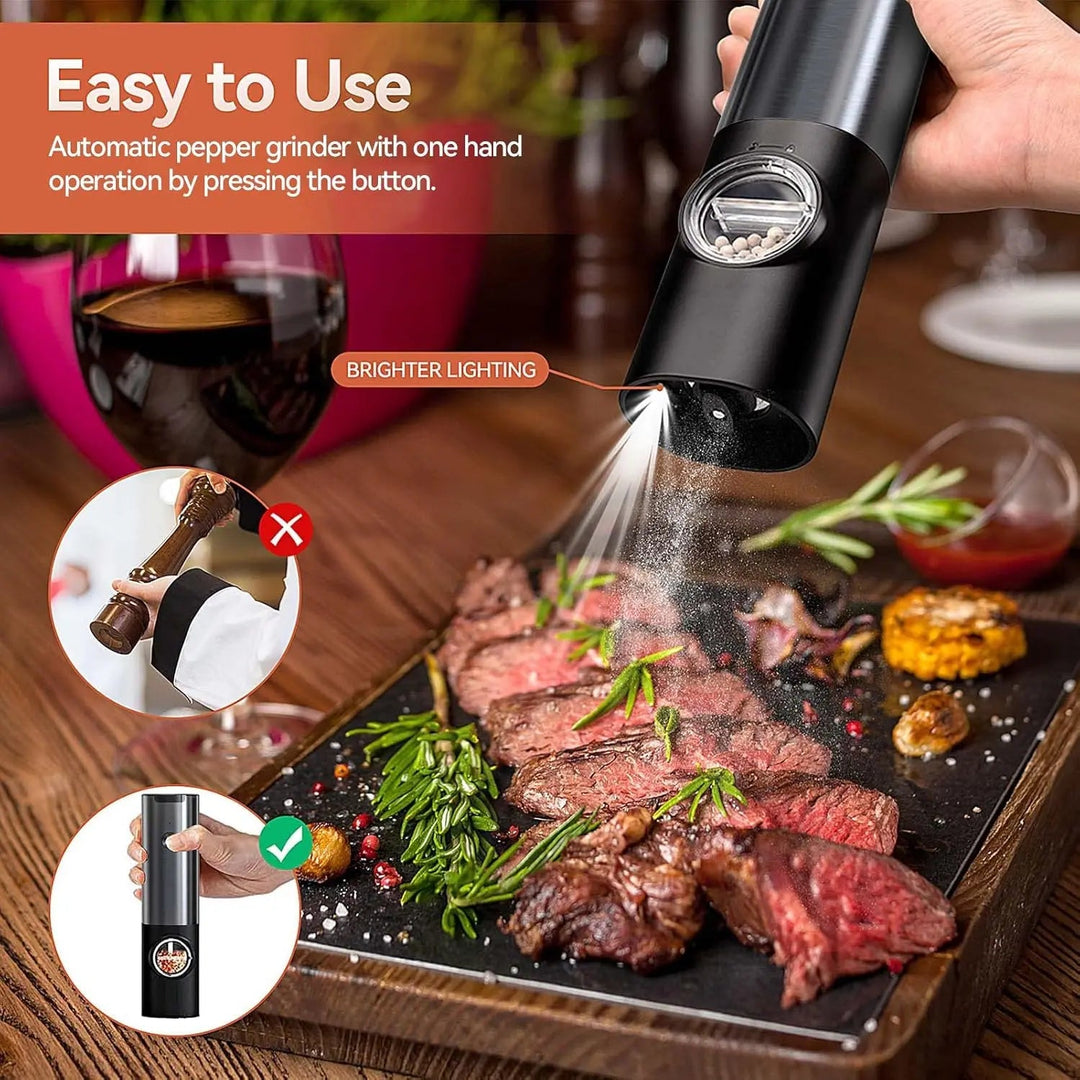Electric spice grinder set with USB-C charging station | Bowlift