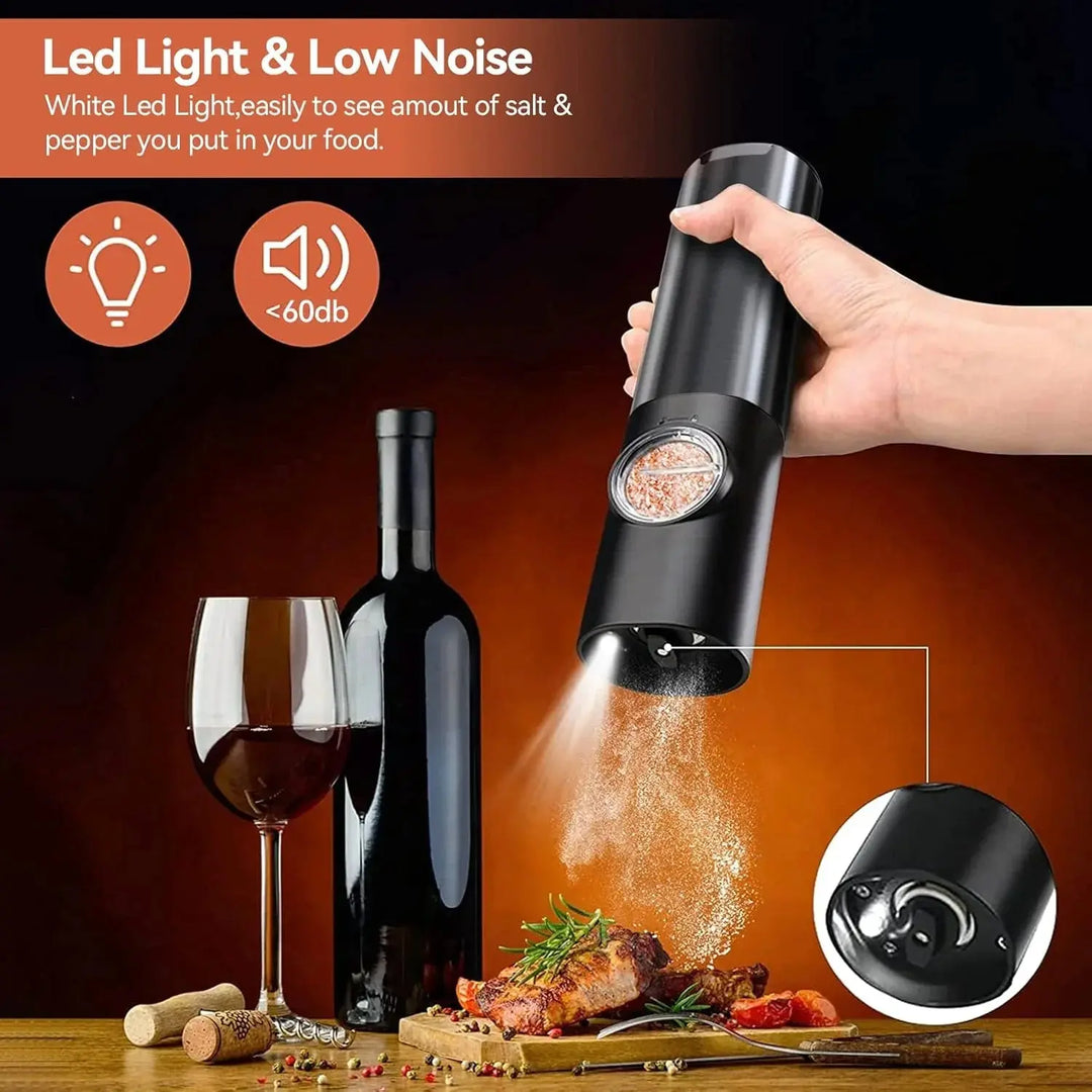 Electric spice grinder set with USB-C charging station | Bowlift