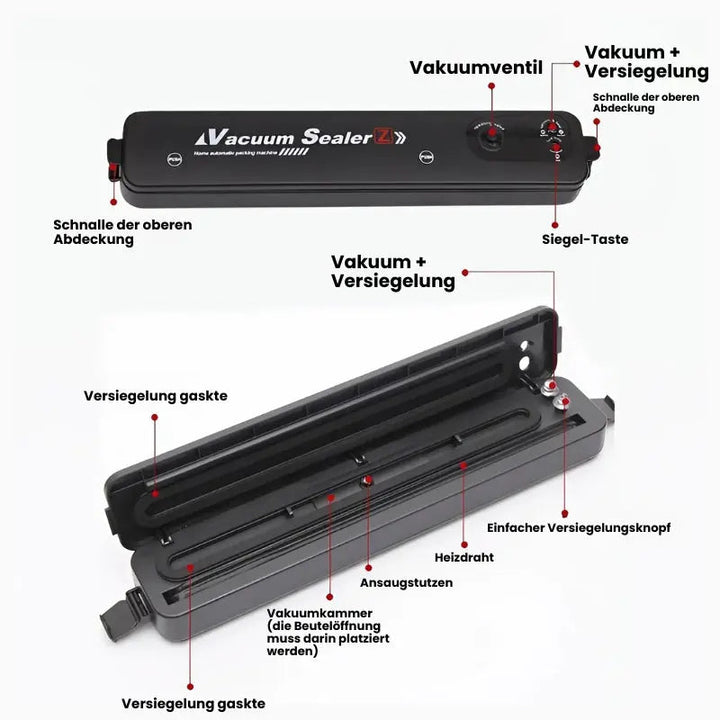 BowLift | Electric Vacuum Sealer for Food with 50 Bags