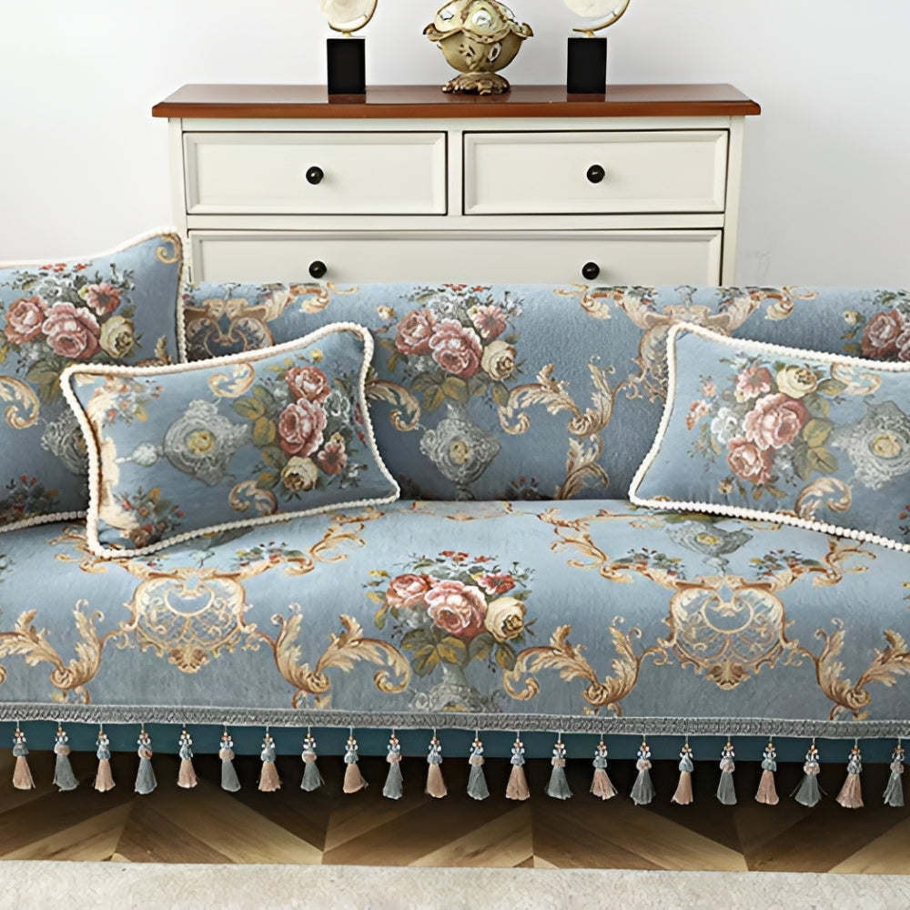 BowLift | Elise Chenille Beaded Edge Cushion Cover