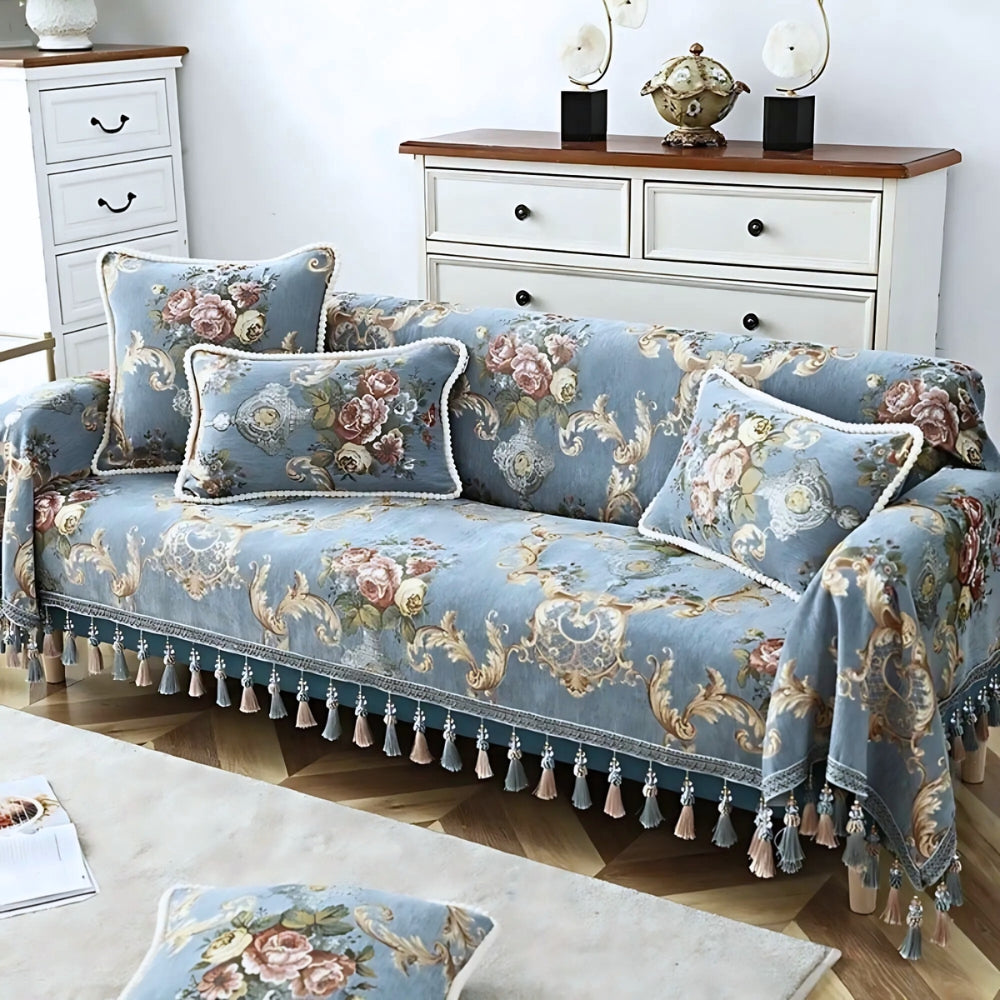 BowLift | Elise Chenille Beaded Edge Cushion Cover