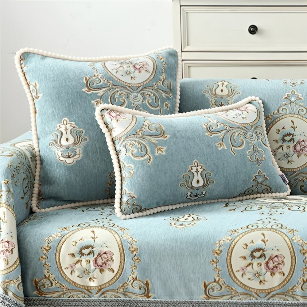 BowLift | Elise Chenille Beaded Edge Cushion Cover