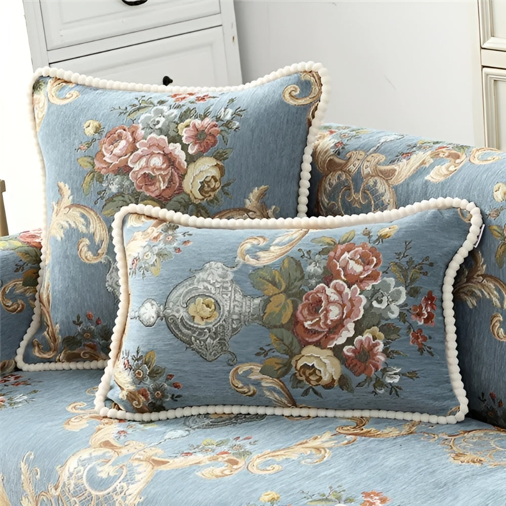 BowLift | Elise Chenille Beaded Edge Cushion Cover