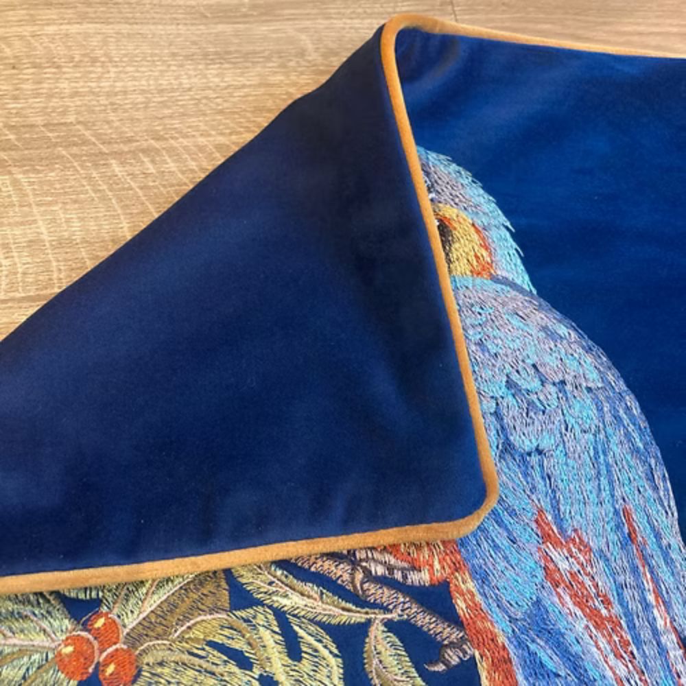 BowLift | Embroidered Parrot Cushion
