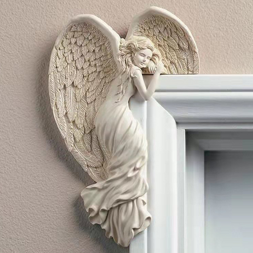 Decoration Door Frame Angel Wings made of Resin | Bowlift