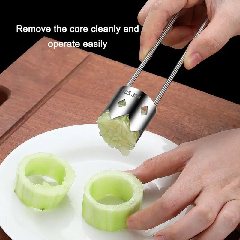 BowLift | Ergonomic Core Remover made of Stainless Steel for Fruits and Vegetables