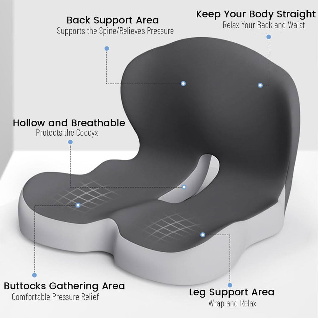 ErgoComfort Pad Memory Foam Seat Cushion | Bowlift