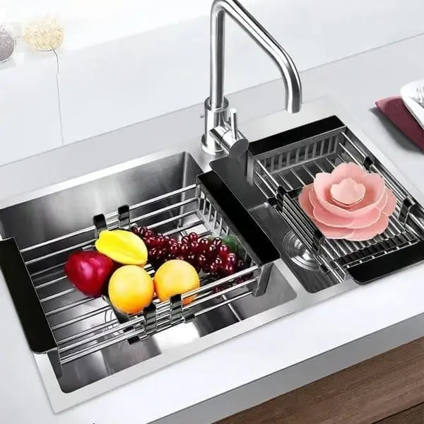 BowLift | Expandable Stainless Steel Draining Basket for Sinks