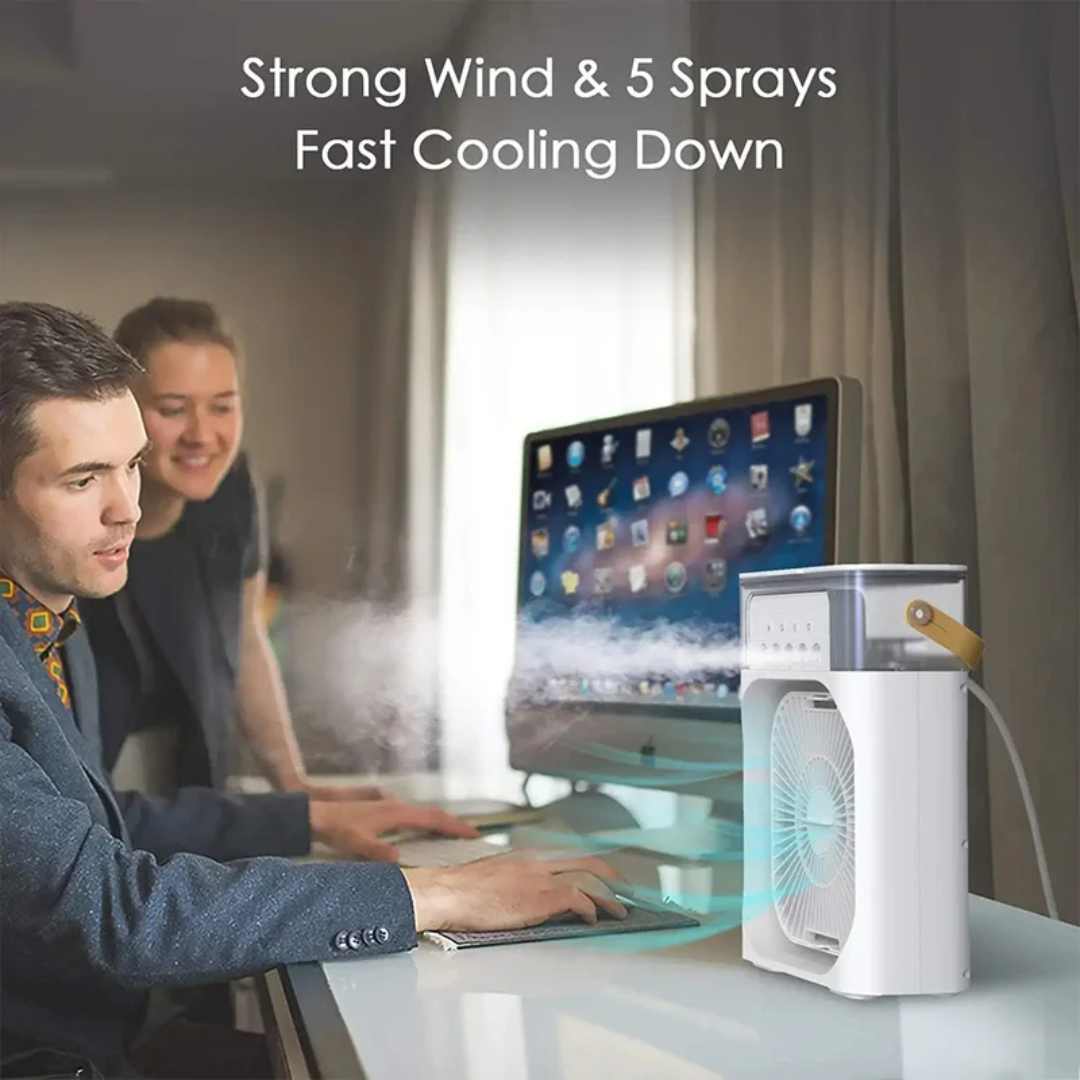 Evaporative 4-In-1 Mini Mobile Air Conditioning Fan | Bowlift