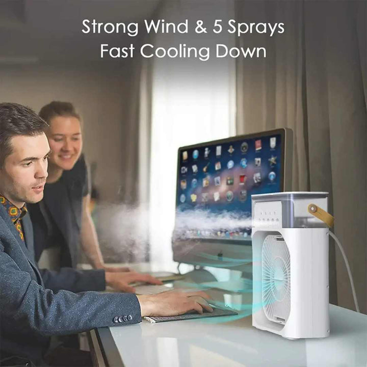 Evaporative 4-In-1 Mini Mobile Air Conditioning Fan | Bowlift