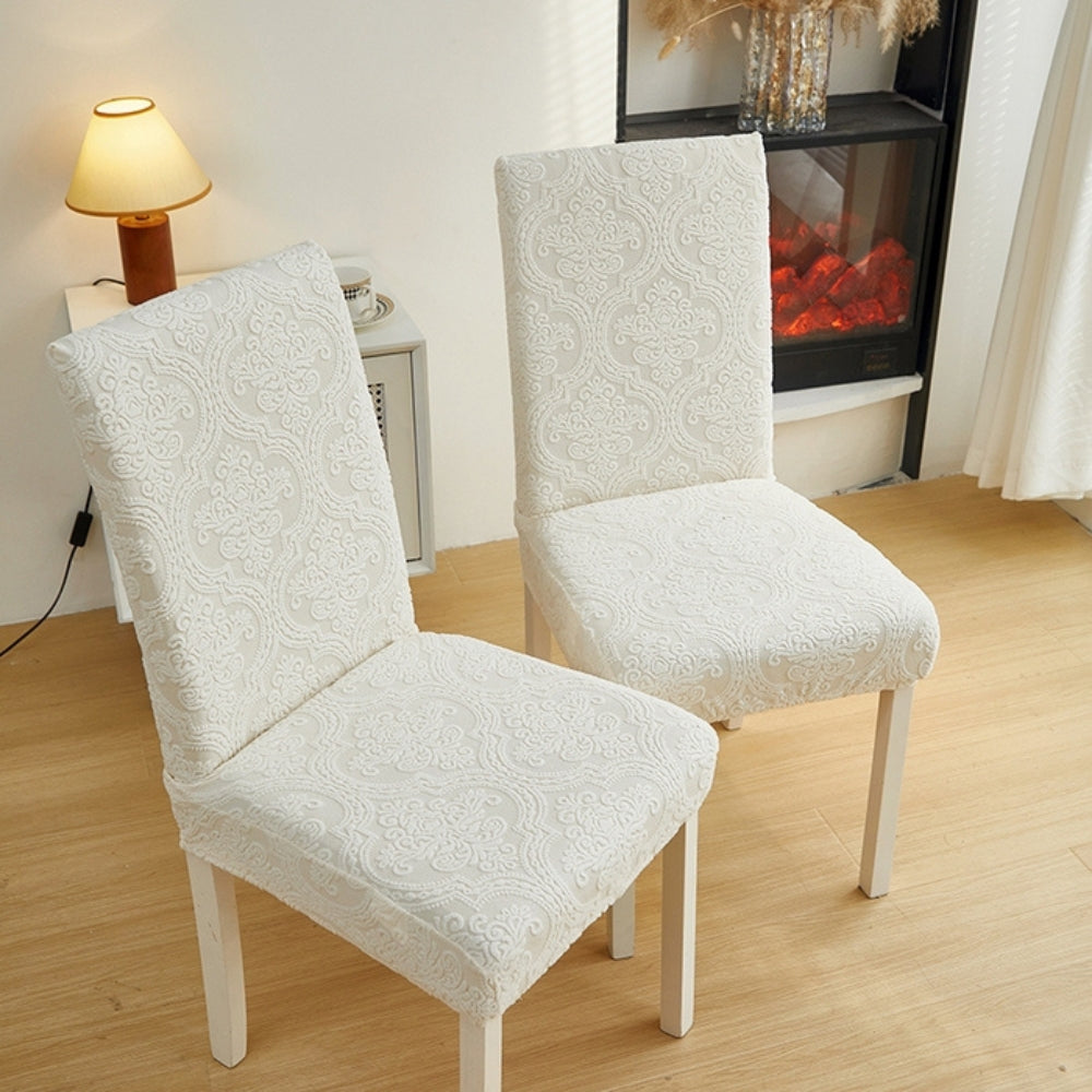 BowLift | Evona Elegant Jacquard Chair Seat Slipcover