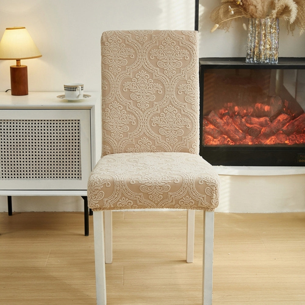 BowLift | Evona Elegant Jacquard Chair Seat Slipcover