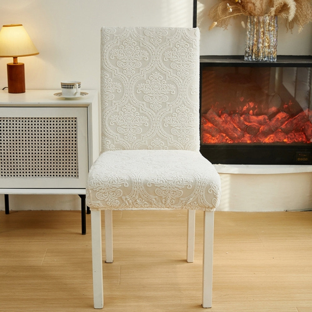 BowLift | Evona Elegant Jacquard Chair Seat Slipcover