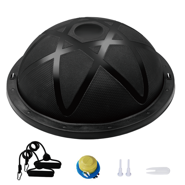 BowLift | Half Balance Ball,Yoga Ball Balance Trainer for Core Stability,Yoga Balance Ball Anti Slip Surface with Foot Pump For Strength Exercise Physical Therapy & Gym