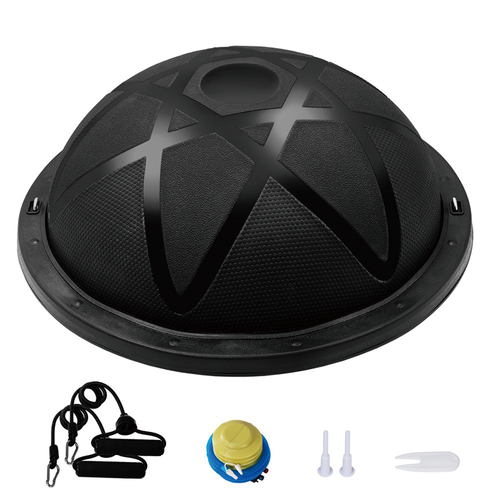 BowLift | Half Balance Ball,Yoga Ball Balance Trainer for Core Stability,Yoga Balance Ball Anti Slip Surface with Foot Pump For Strength Exercise Physical Therapy & Gym