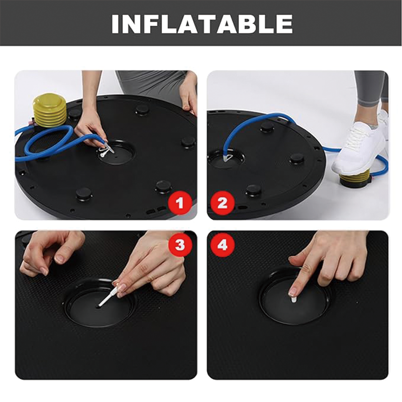 BowLift | Half Balance Ball,Yoga Ball Balance Trainer for Core Stability,Yoga Balance Ball Anti Slip Surface with Foot Pump For Strength Exercise Physical Therapy & Gym